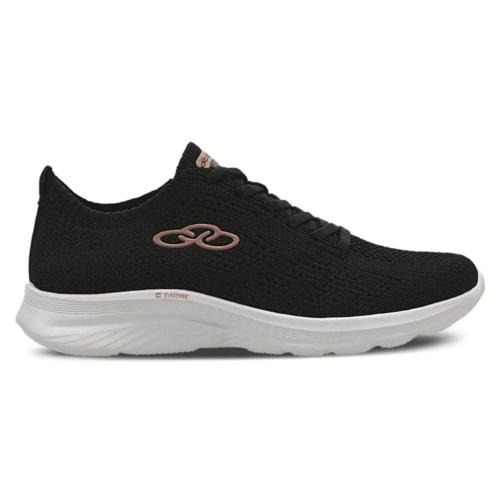 Tênis Olympikus Feminino Ultraleve Preto Rosa