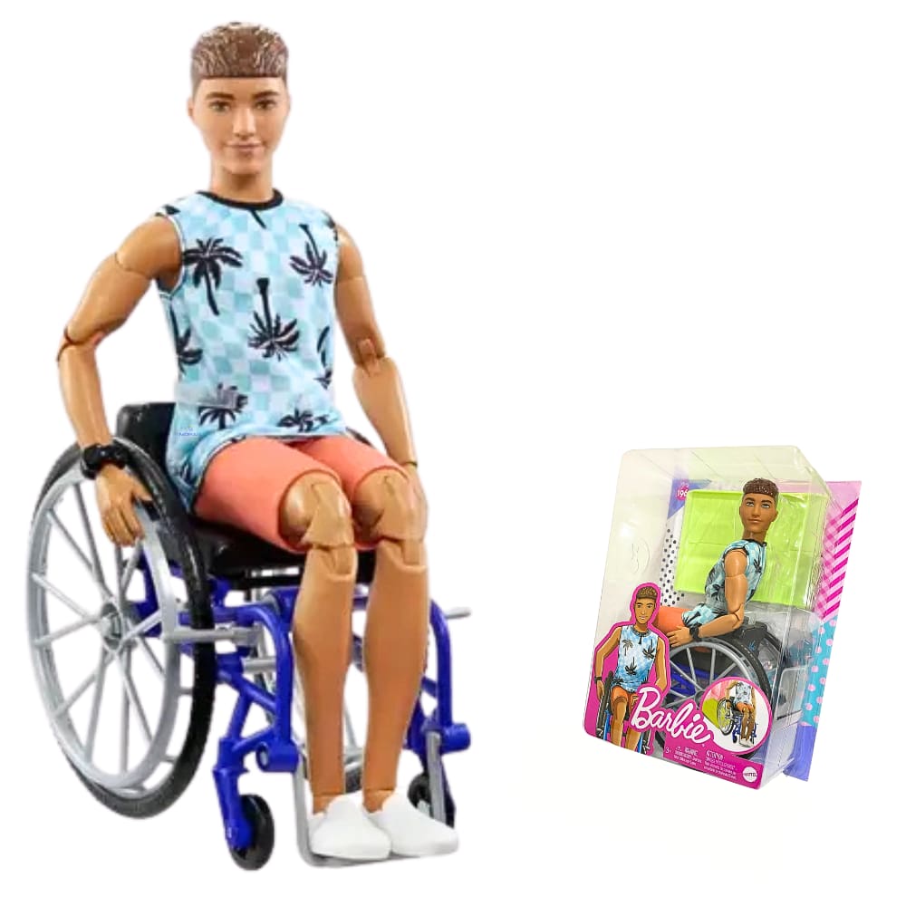 Barbie Fashionista Cadeira de Rodas Ken Mattel HJT59