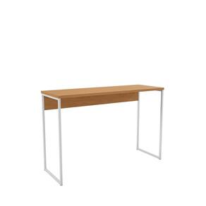 Bancada para Cozinha Alta Kappesberg Crome Industrial 136cm Canela/Branco Brilho