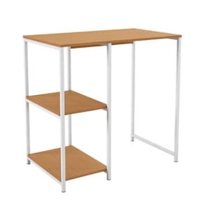 Aparador Adega Bar para Cervejeira Kappesberg Crome Industrial 90cm Canela/Branco Brilho
