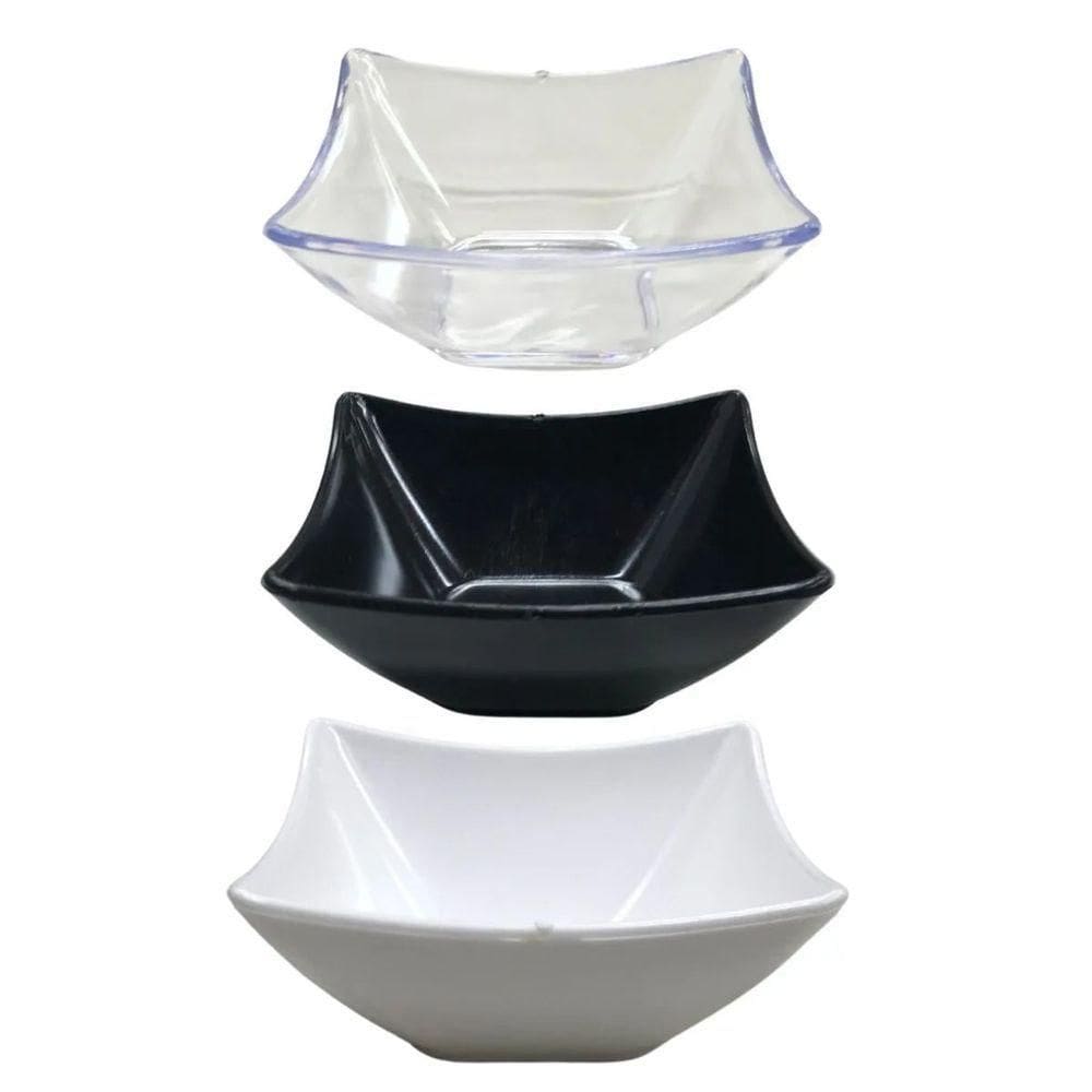 Mini Gourmet Quadrado 90 Ml - 7,5cm X 3cm Cor Transparente