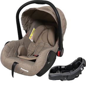 Cadeirinha para Carro com Base Passear Baby Aconchego Caqui