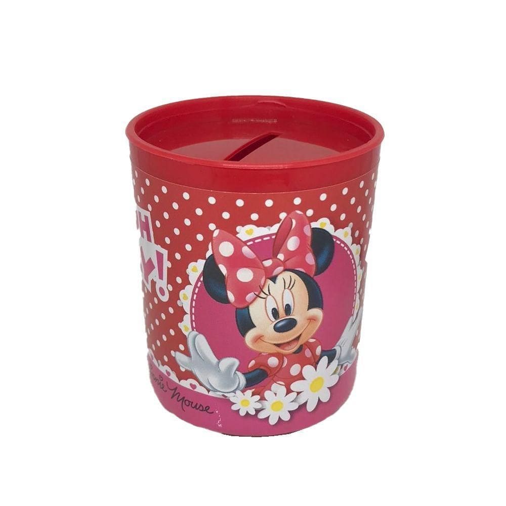 Mini Cofrinho De Plástico Minnie Disney - 1 Unidade