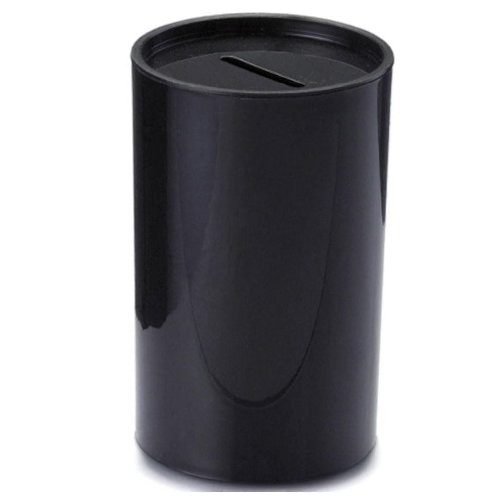 Mini Cofrinho De Plástico Preto - 6 Unidades