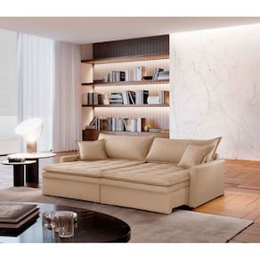 Sofá Elegance Linho 02 Módulos 80 cm B15 cm Meu Sofá Online