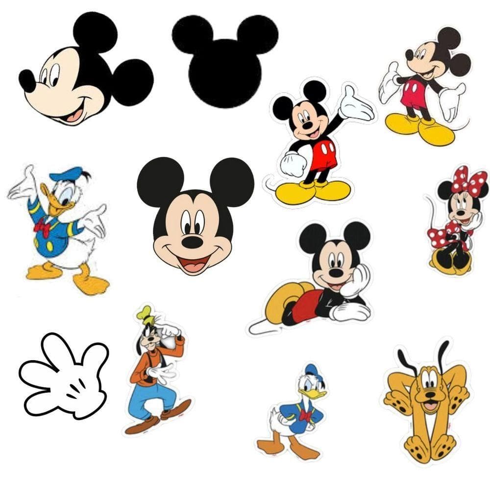 Mini Personagem Mickey Mouse 12 Unidades