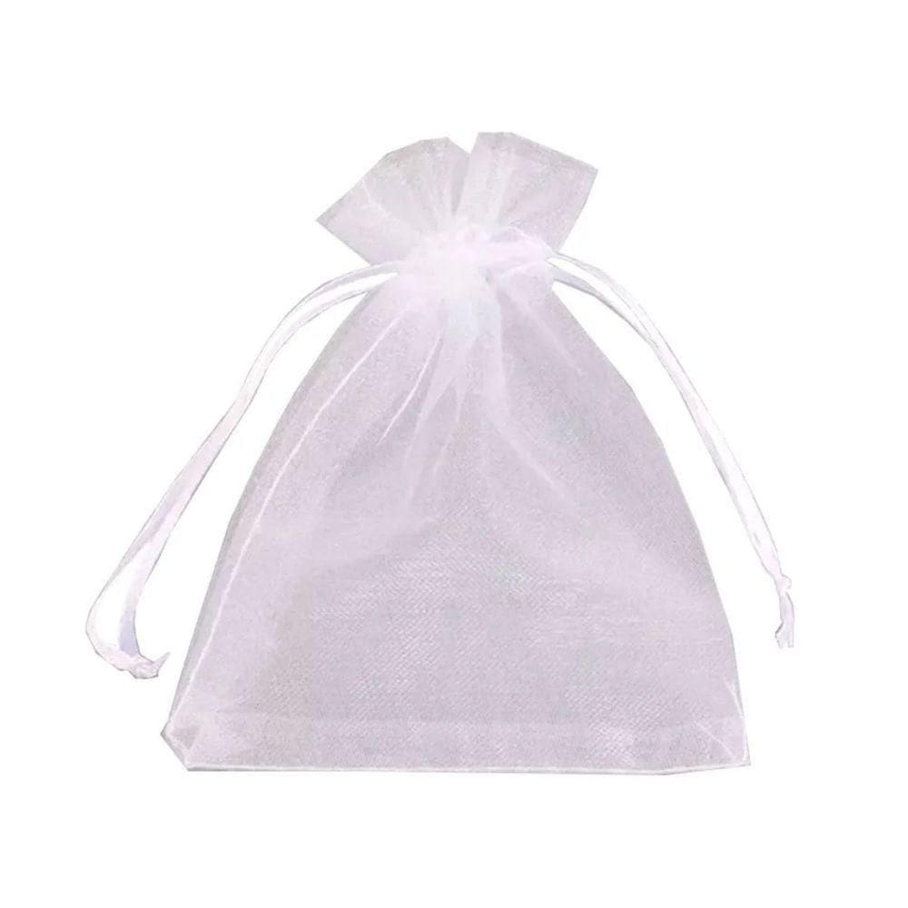 Saquinho De Organza Branco 15x18cm - 10 Unidades