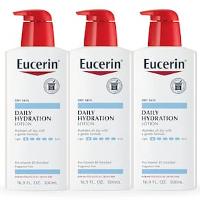 Loção Corporal Eucerin Hidratação Diária para Pele Seca 500mL x3
