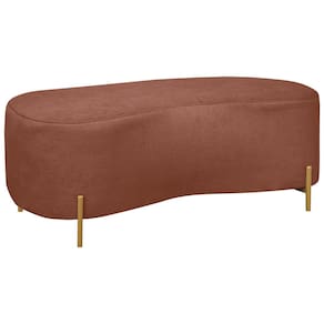 Puff Recamier Orgânico Maitê 1mt Quarto Loja Bouclê Terracota