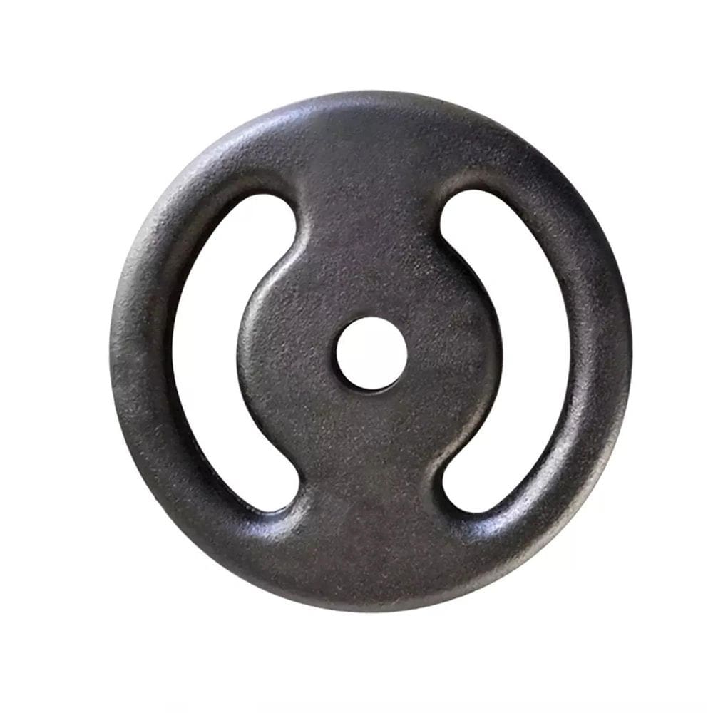 Anilha De Ferro Pintada Peso Academia Treino 5Kg Preta