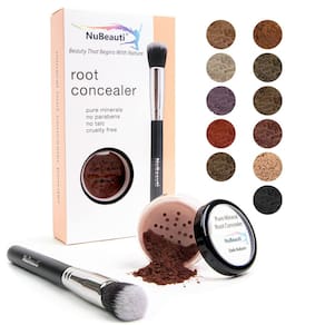 Pó de retoque de raiz NuBeauti Dark Auburn 11 tons