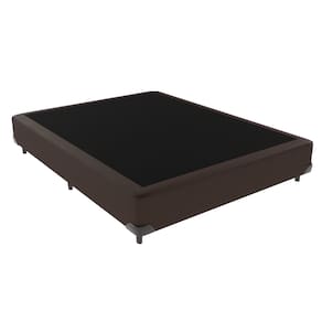 Cama Box Casal Marrom de Madeira 138cm KazaMix
