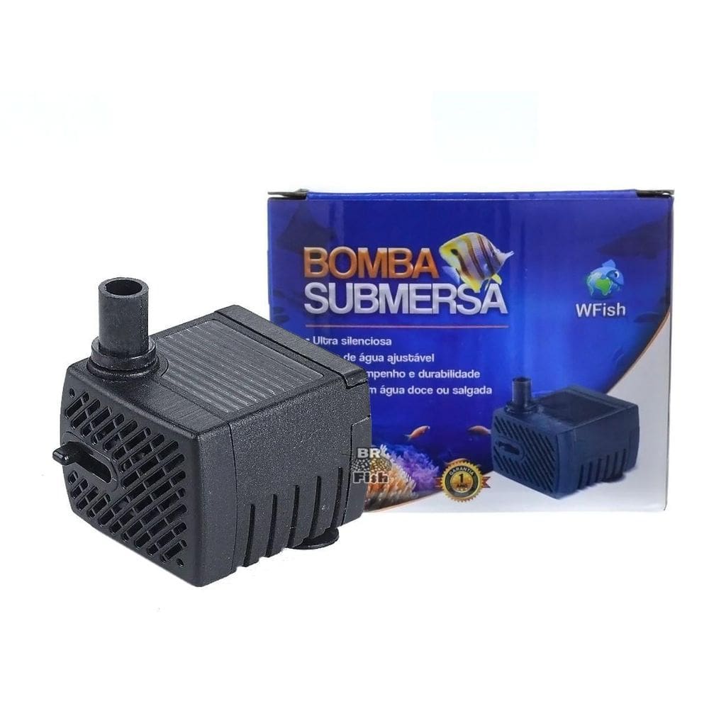 Bomba Submersa Wf-300 Wfish 300L/H Para Aquários Fontes 110V