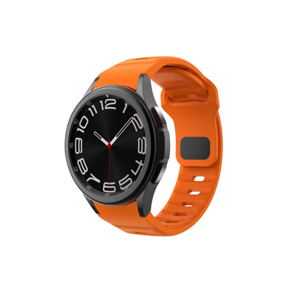 NERDCASE, Pulseira Silicone, Compatível com Samsung Watch, 22mm, Laranja