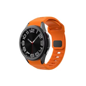NERDCASE, Pulseira Silicone, Compatível com Samsung Watch, 22mm, Laranja