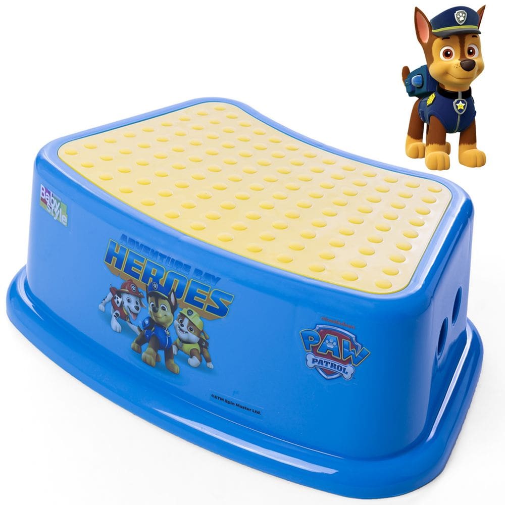 Banquinho Degrau Infantil Patrulha Canina Chase Azul Crescidinhos Baby Style Antiderrapante Seguro e Resistente\n\n\n\n\n\n\n\n