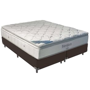 Cama Box Marrom e Colchão Freedom Molas Ensacadas King Ortobom