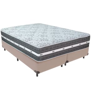 Cama Box e Colchão Black Graphite Molas Ensacadas King 193x203X27 Anjos