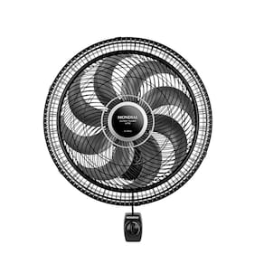 Ventilador de Parede Mondial Super Turbo 40cm 8 Pás 140W 127V Preto/Prata - VTX-40P-8P