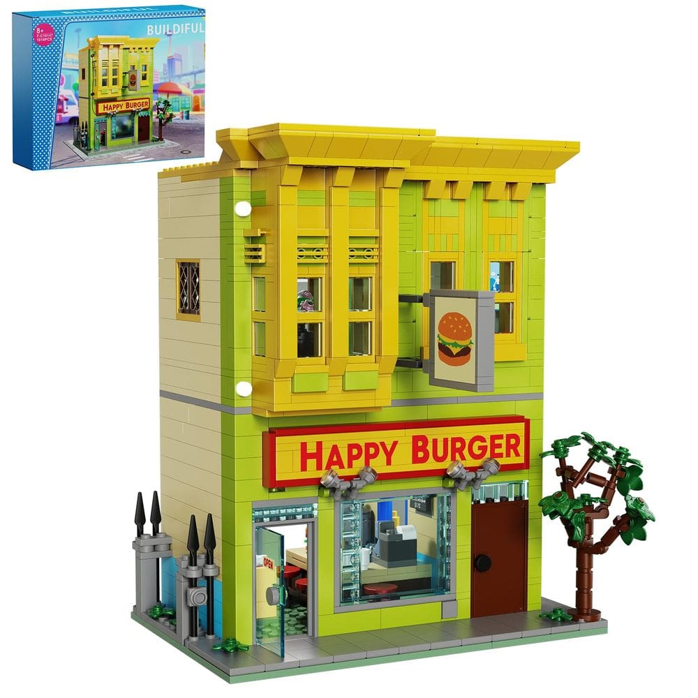 Conjunto de construção BUILDIFUL Happy Burgers House Bob`s House