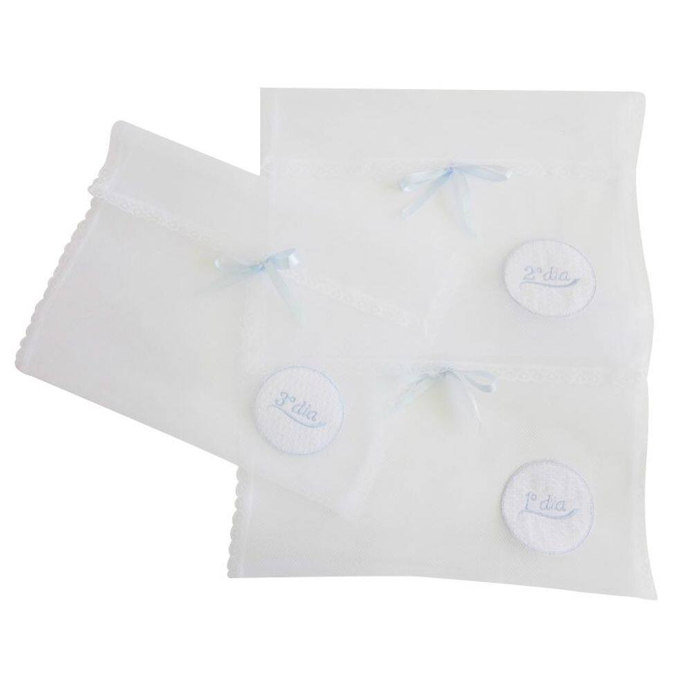 Kit Saquinho de Maternidade Azul - 3 peças