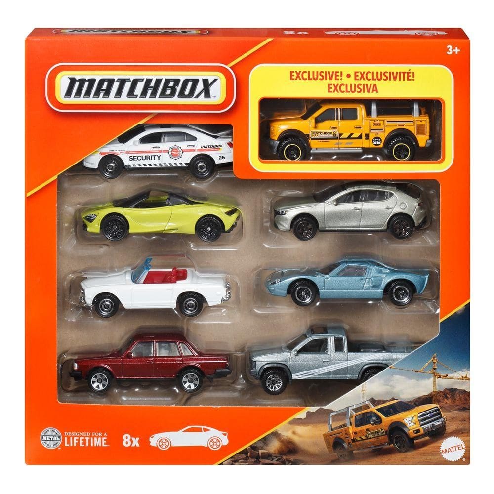 Matchbox Pacote com 8 Carros Exclusivo Ford F-150 - Mattel