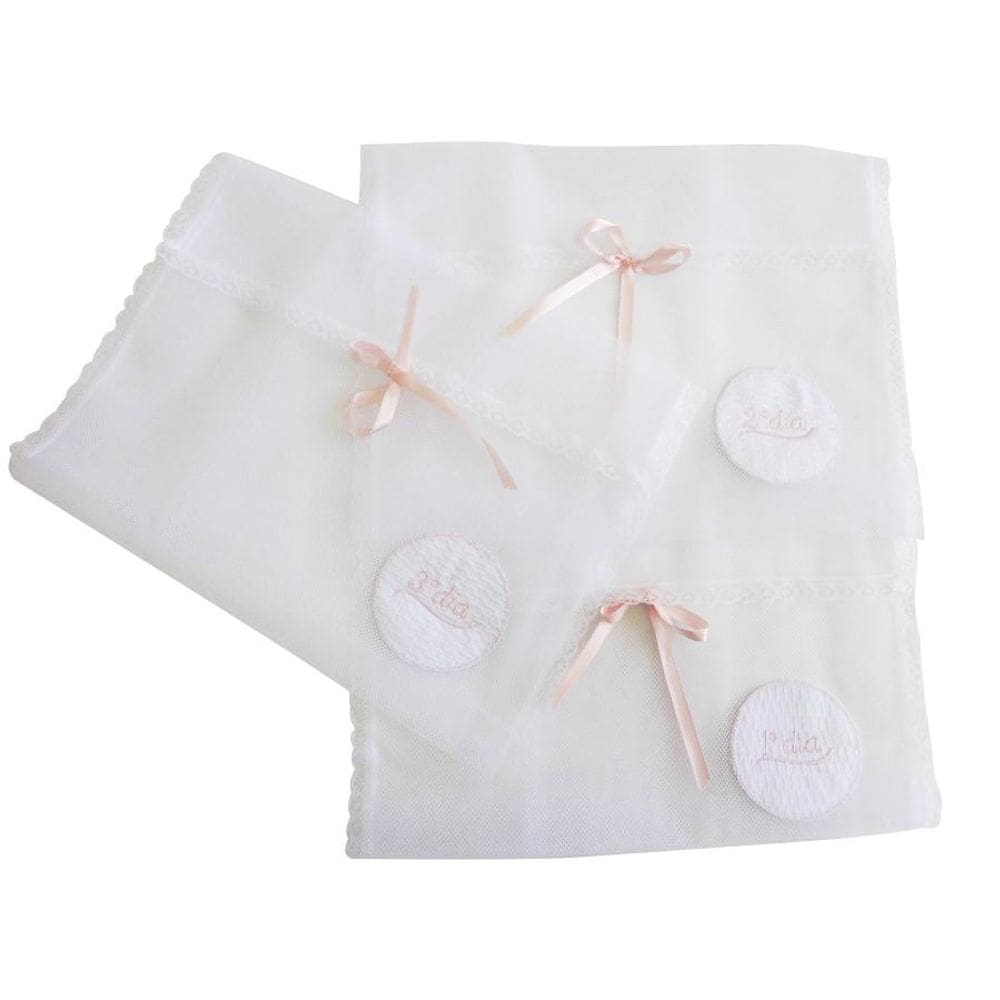 Kit Saquinho de Maternidade Rosa  3 peças