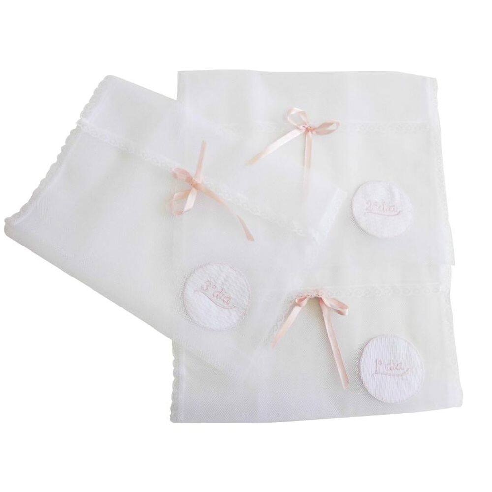 Kit Saquinho de Maternidade Rosa  3 peças