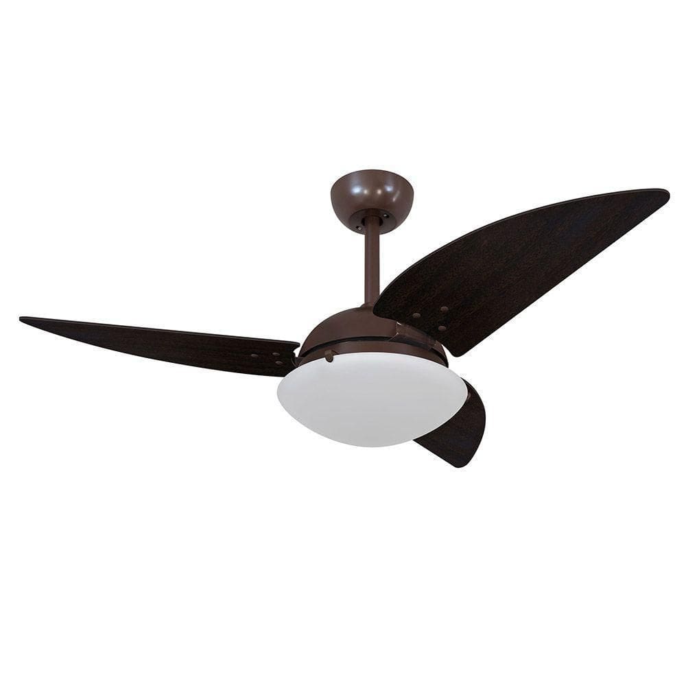 Ventilador De Teto Volare Café Vd300 3 Pás Tabaco 220V