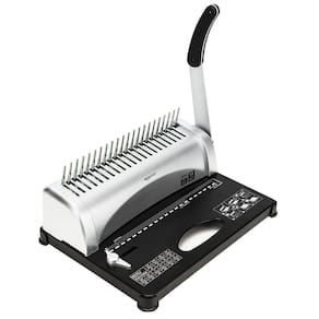 Máquina de encadernação por pente Amazon Basics Grey