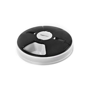 Alimentador automático para animais de estimação Amazon Basics 6 porções preto