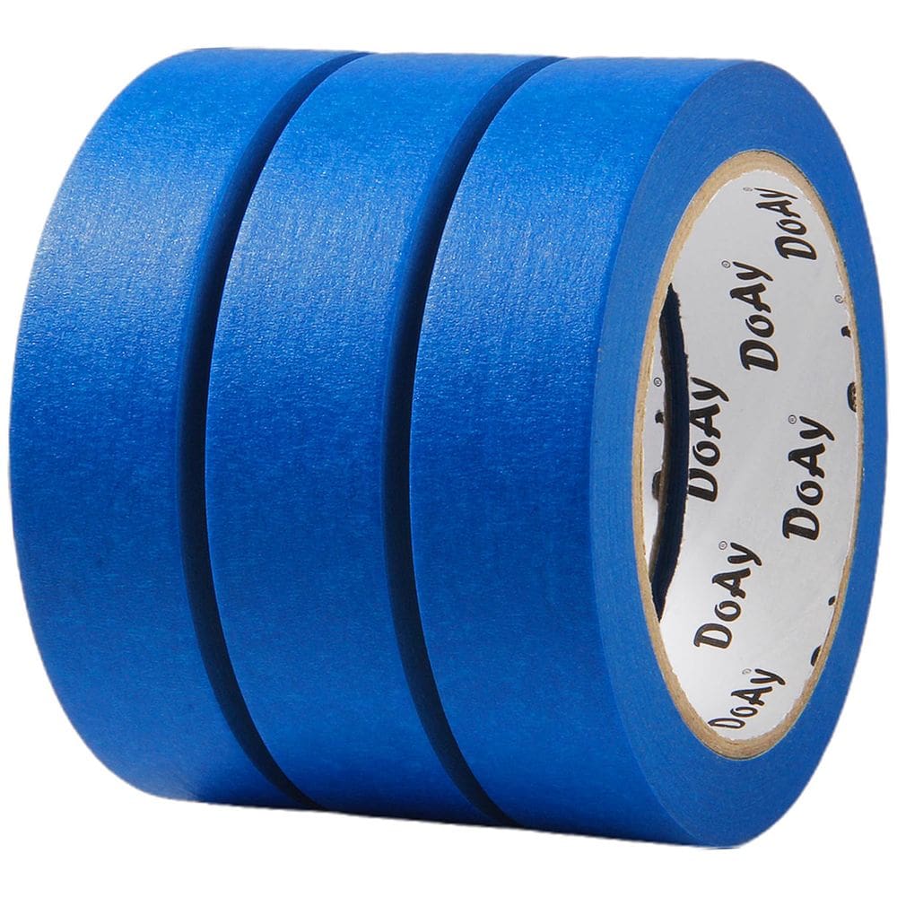Fita para pintores DOAY Blue, 1 polegada de largura, multisuperfície, 300 m