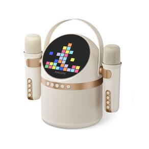 Máquina de karaokê portátil PHILIPS S2508 com 2 microfones