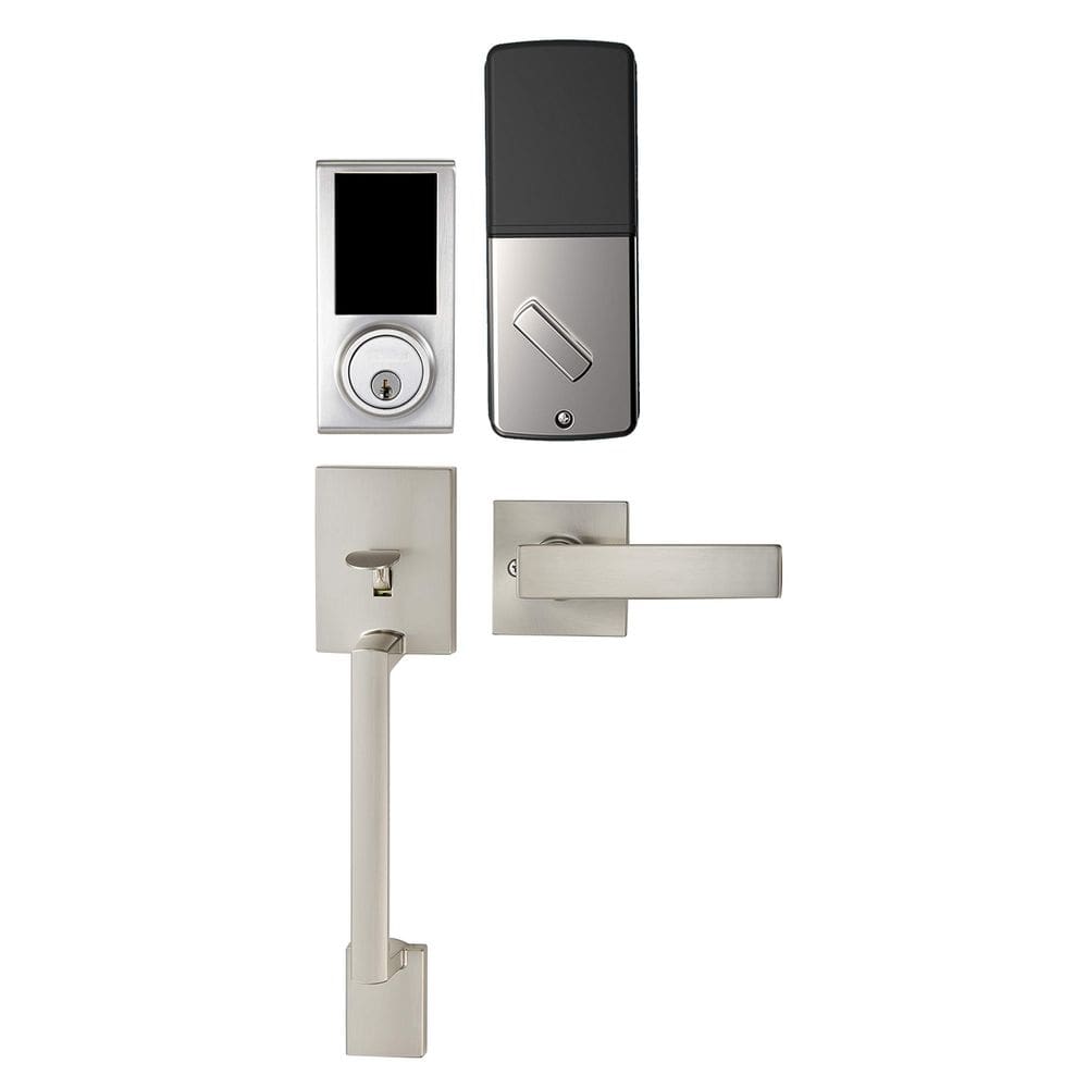 Fechadura de porta Amazon Basics Grade 3 com tela de toque eletrônica