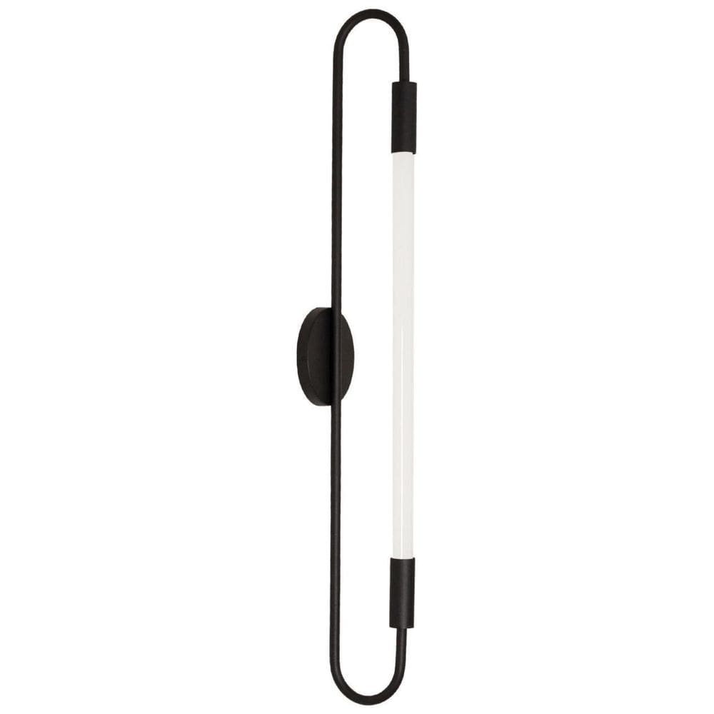 Arandela Plafon Parede Teto Sabre Tubular Moderna Preto T8