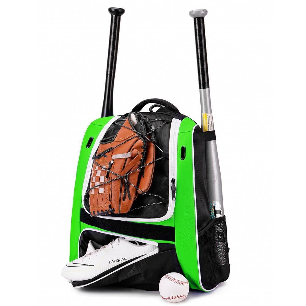 Mochila de beisebol Hsmihair Youth Baseball Bag verde