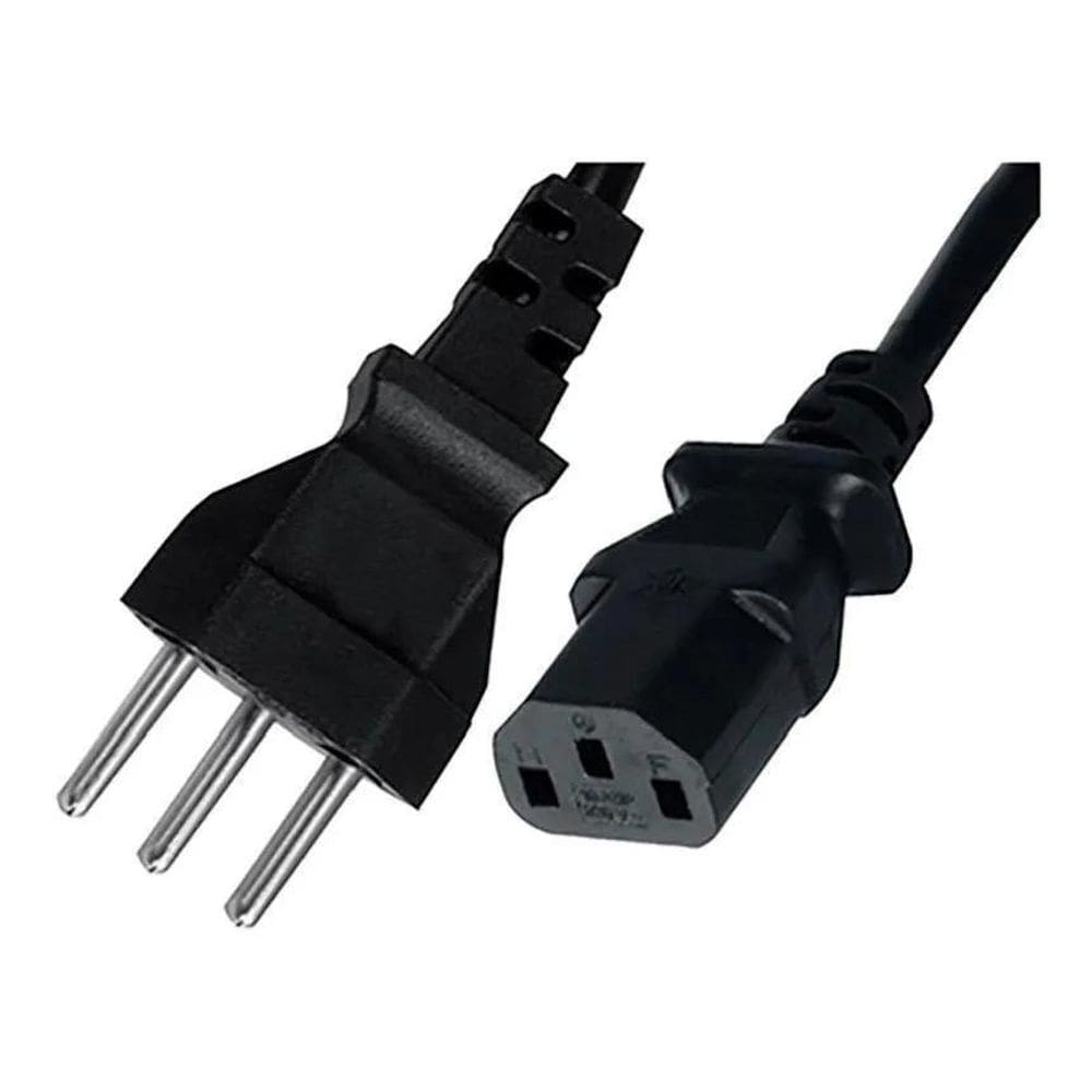 Cabo De Força Energia Tripolar Padrão Novo 1,5M Monitor Pc