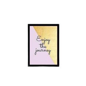 Quadro Enjoy The Journey 33X24Cm - Com Vidro Moldura Preta