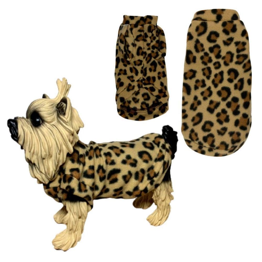 Roupa De Inverno Para Cães E Gatos - Suéter Soft Onça M