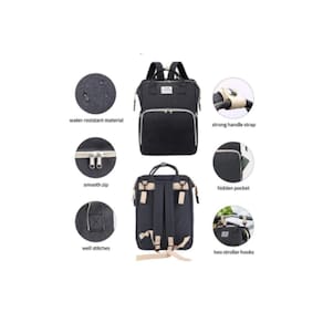 Mochila Maternidade Bolsa Berço Multifuncional Caminha Bebê