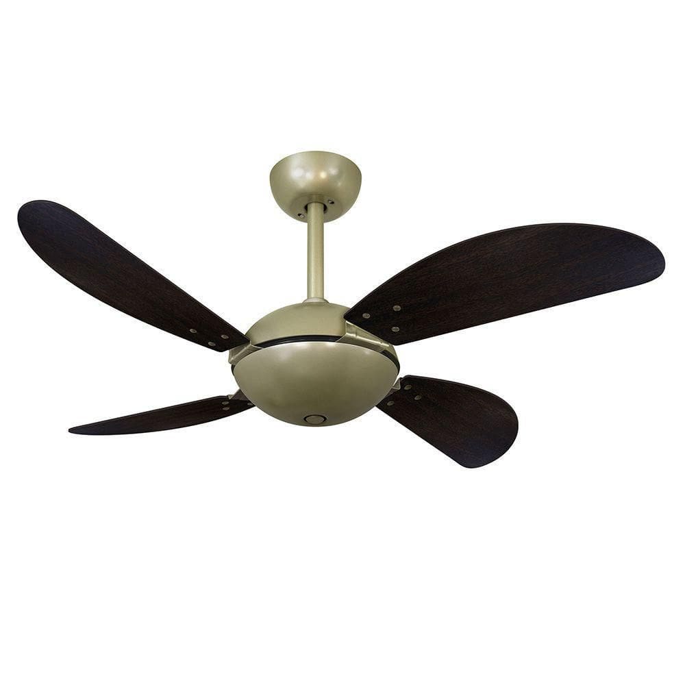 Ventilador De Teto Volare Gold Fly Office Pás Tabaco 220V