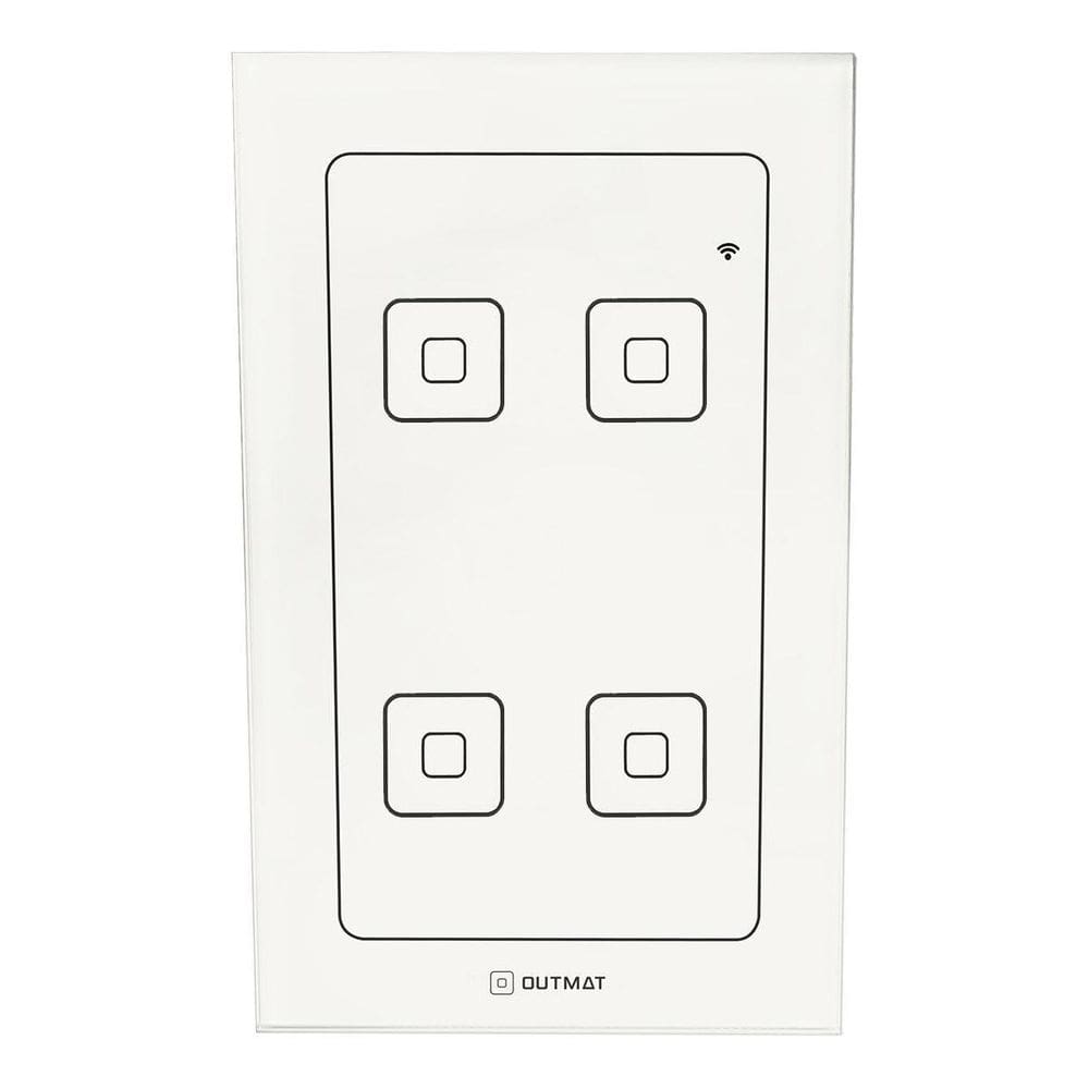 Interruptor Inteligente Touch 4 Teclas Wi-Fi - Alexa Celular