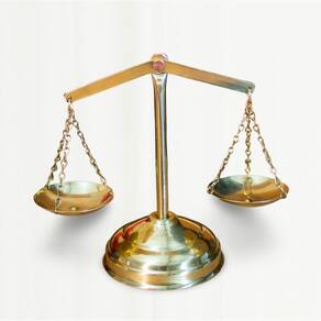 Balança Latão Símbolo Direito Justiça Decoração Artesanal G