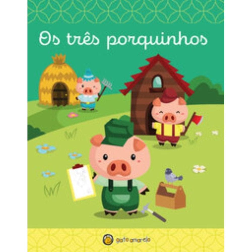 Lata - Os Tres Porquinhos - Gato Amarelo