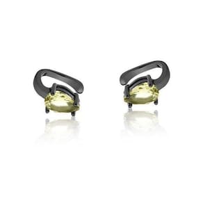 Piercing De Orelha Cristal Amarelo