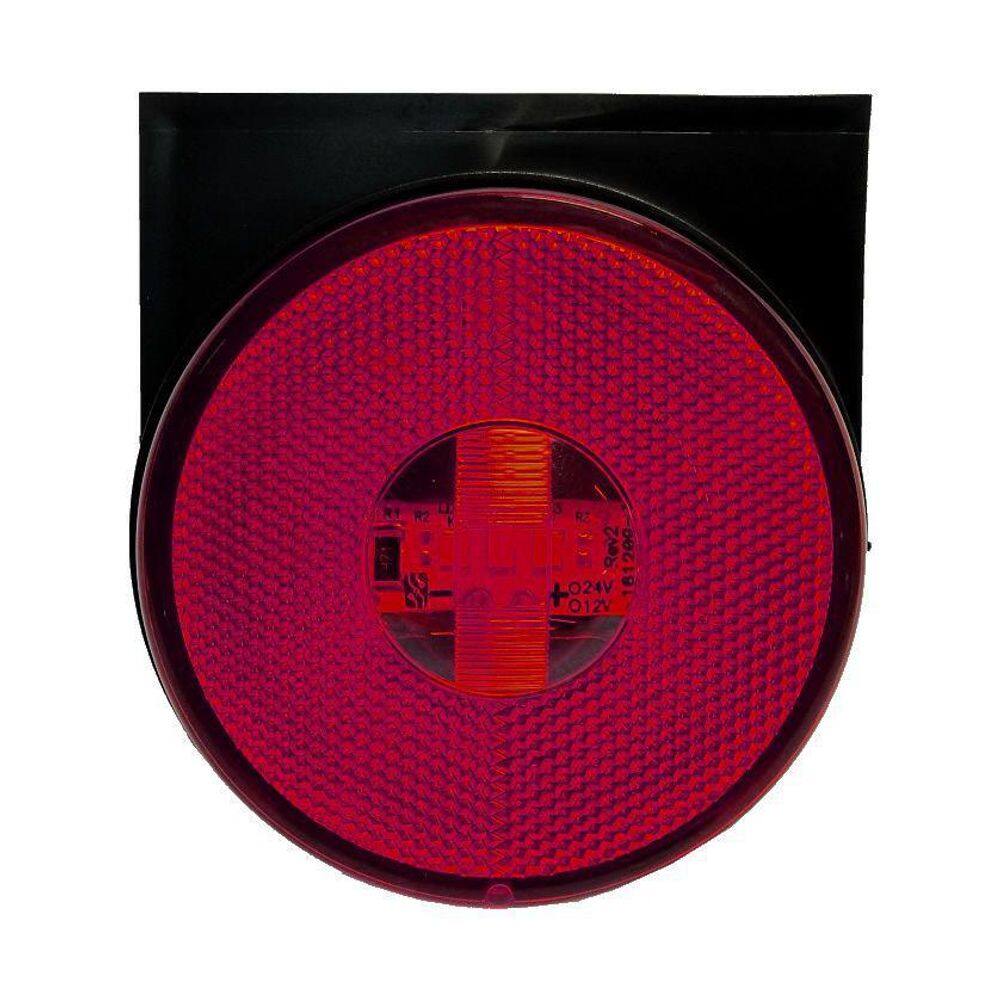 Kit 12 Lanternas Lateral Led Caminhão Carreta Com Suporte Vm