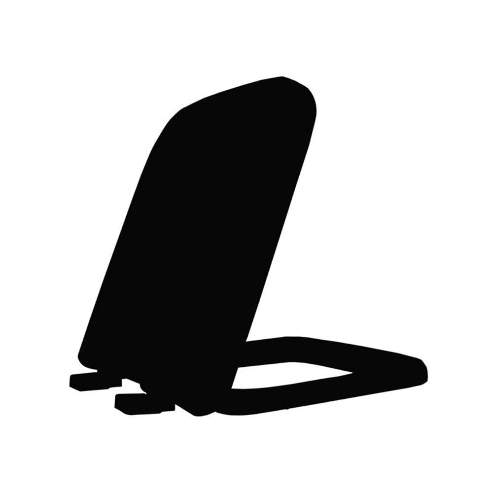 Assento Sanitário Polipropileno Soft Close Misti Preto