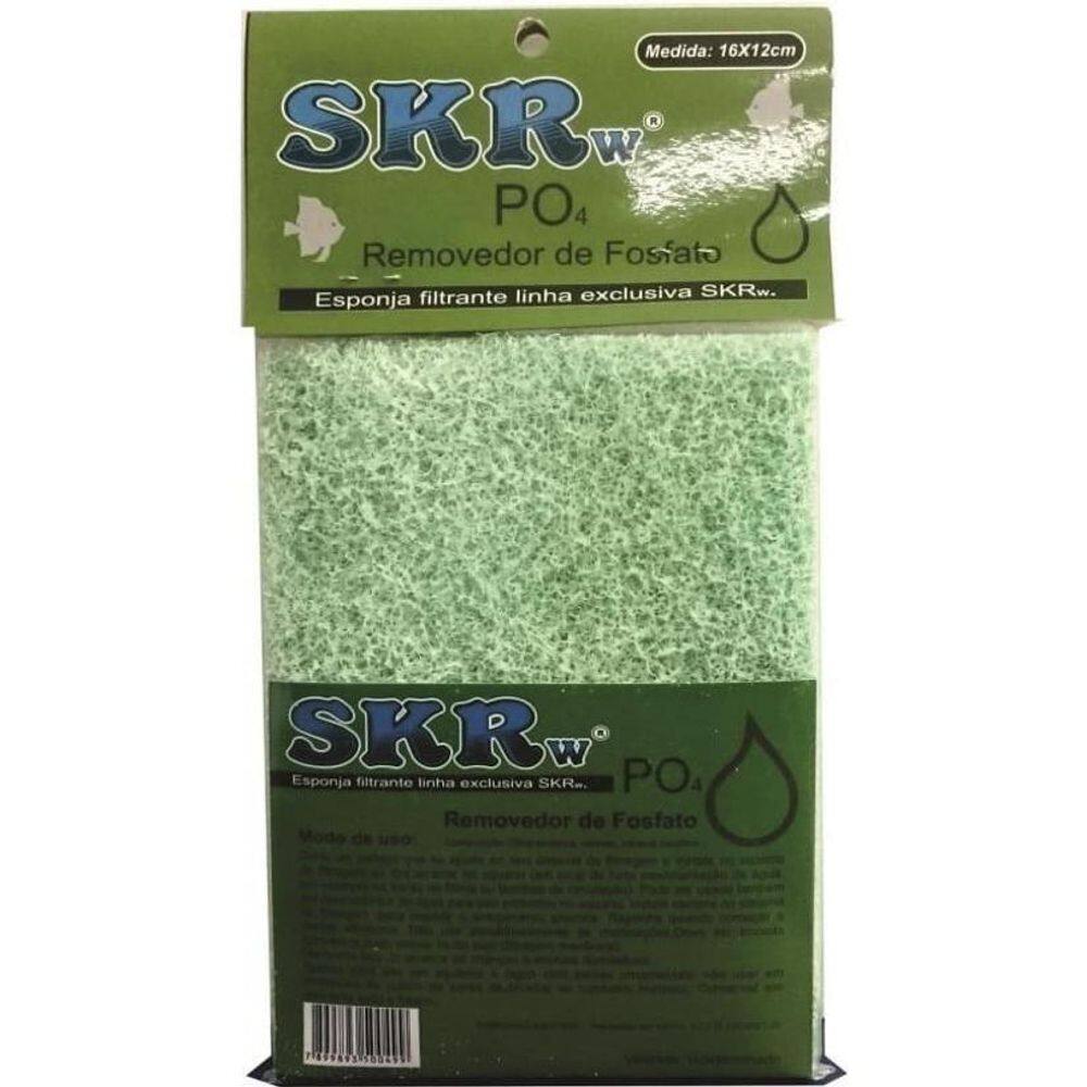 Esponja Filtrante Remove Fosfato Skrw - 16X12Cm
