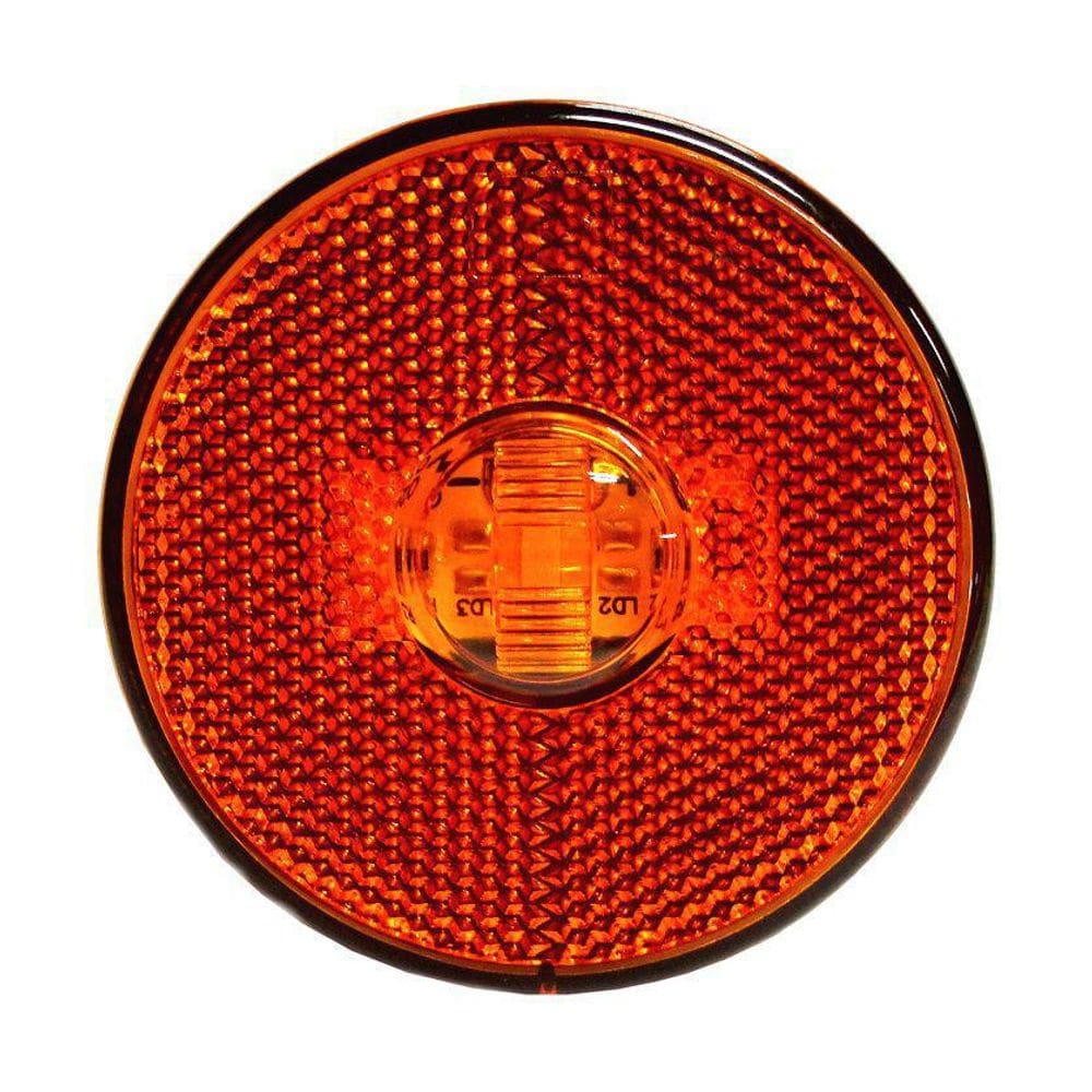 Kit 12 Lanternas Lateral Led Caminhão Carreta 24V 12V 85mm