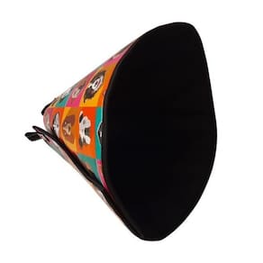 Colar Elizabetano Confort Em Courano Estampado - 06